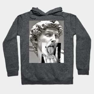 Rock with David by Michalengelo Hoodie